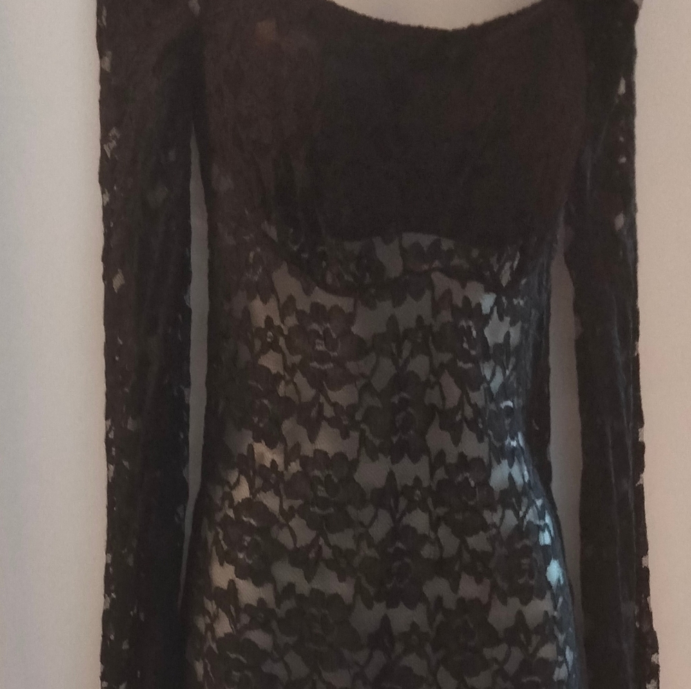 Sexy Black Lace Top